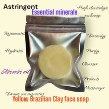 Load image into Gallery viewer, Yellow Brazilian Clay face soap