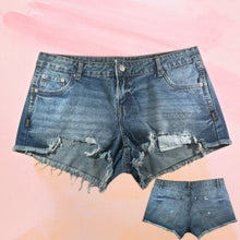 Load image into Gallery viewer, Miami Beach Collection -Dark wash jean shorts
