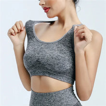 Load image into Gallery viewer, Breathable Sports Push Up Bra Fitness Top
