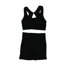 Load image into Gallery viewer, Yoga Set High Waist Shorts Padded Sports Bra  Two Pieces
