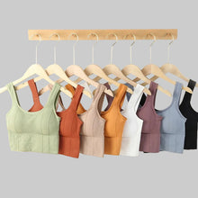 Load image into Gallery viewer, Classic Breathable cotton anti sweat push up sports bra.
