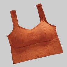 Load image into Gallery viewer, Classic Breathable cotton anti sweat push up sports bra.

