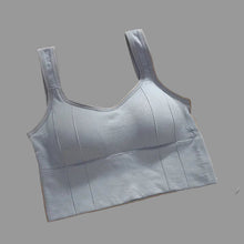 Load image into Gallery viewer, Classic Breathable cotton anti sweat push up sports bra.
