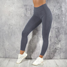 Load image into Gallery viewer, Fitness Leggings High Waist Tights with Pocket
