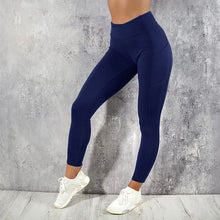 Load image into Gallery viewer, Fitness Leggings High Waist Tights with Pocket
