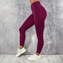 Load image into Gallery viewer, Fitness Leggings High Waist Tights with Pocket

