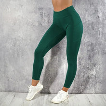 Load image into Gallery viewer, Fitness Leggings High Waist Tights with Pocket
