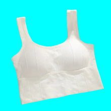 Load image into Gallery viewer, Classic Breathable cotton anti sweat push up sports bra.
