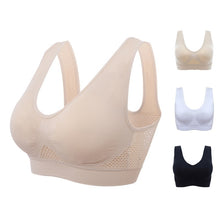 Load image into Gallery viewer, Women&#39;s Breathable Sports Vest Bra Sweat-absorbent Shockproof Pad
