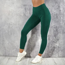 Load image into Gallery viewer, Fitness Leggings High Waist Tights with Pocket
