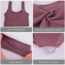 Load image into Gallery viewer, Classic Breathable cotton anti sweat push up sports bra.
