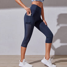 Load image into Gallery viewer, Fitness Nudity High Waist Hip Lift Running Yoga Side Pockets Tights Quick Dry Gym
