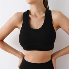 Load image into Gallery viewer, Breathable Sports Push Up Bra Fitness Top
