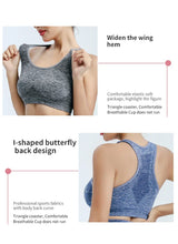 Load image into Gallery viewer, Breathable Sports Push Up Bra Fitness Top
