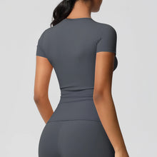 Load image into Gallery viewer, Workout Dry Fit Breathable High Elastic Sports Top
