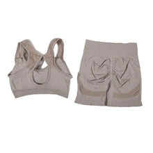 Load image into Gallery viewer, Yoga Set High Waist Shorts Padded Sports Bra  Two Pieces
